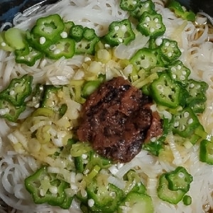 夏バテなんてしないぞ！梅オクラ素麺✿